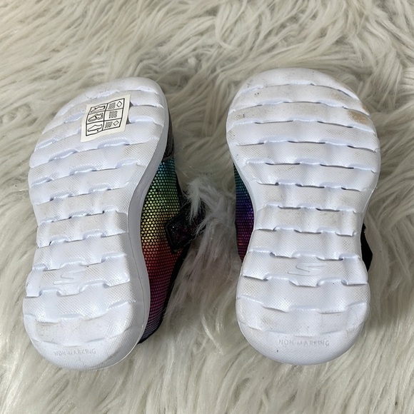 SKECHERS Bitty Bow Memory Foam Child Go Walk Joy-Bitty Glam Colorful Sneaker 5 - Picture 9 of 12